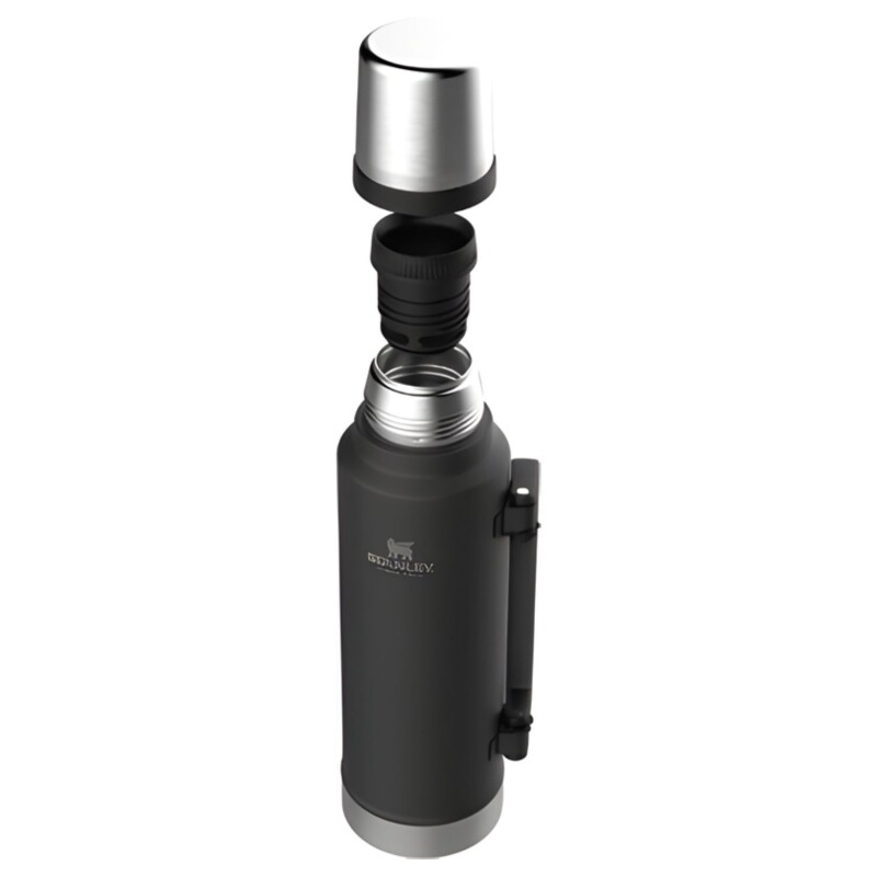 Termo Stanley Ultra 1,4 L Con Tapón Cebador Para Bebidas Frías Y Calientes Negro