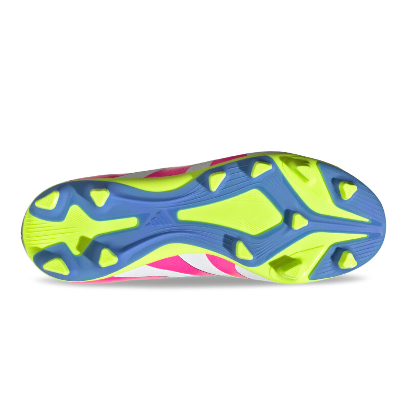 Championes de Fútbol Niño Adidas Predator Club FG/MG Blanco-Rosado