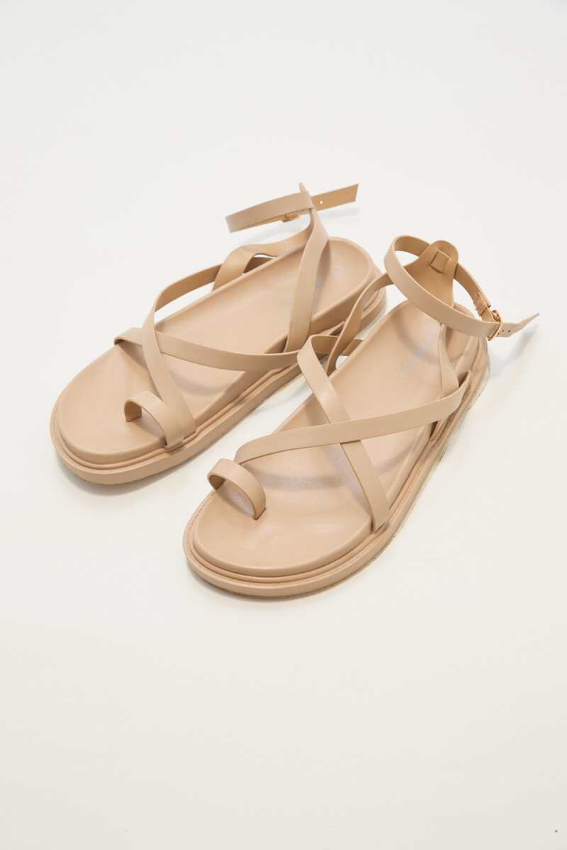 Sandalia Cattalea - Beige Claro 