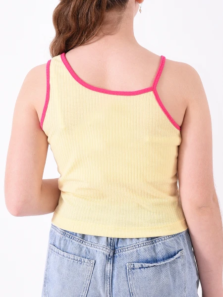 MUSCULOSA ASIMETRICA AMARILLO