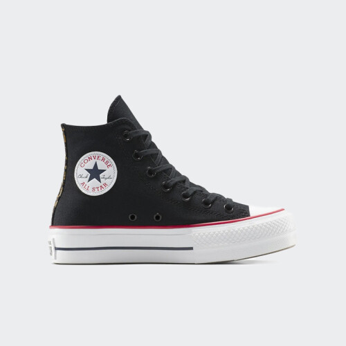 Championes Converse Taylor All Star Lift Platform Leopard Negro