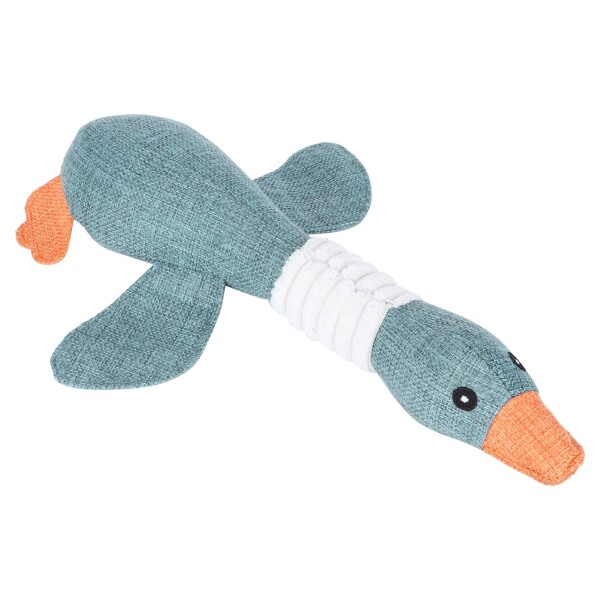 Juguete Peluche Perro Mascota Masticable Pato Calidad Color Variante Verde