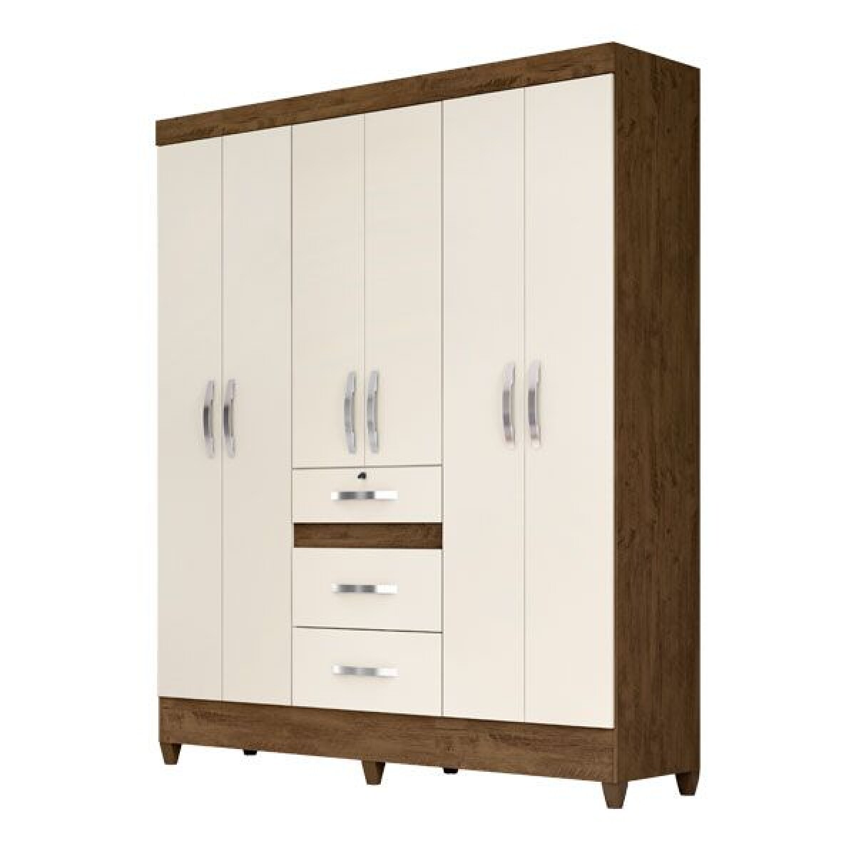 Ropero Inverfin Itatiba Moval sin Espejo 6 Puertas 