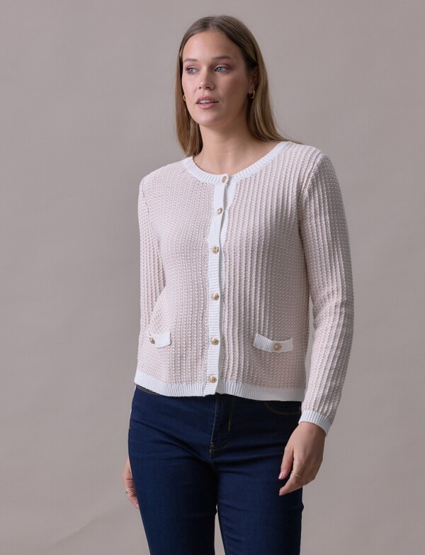 Cardigan Tweed BEIGE