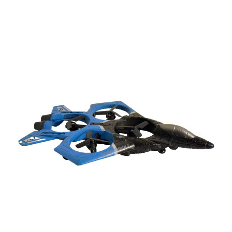 Set Juegos Control Remoto Auto Acrobático + Avión Combate Azul