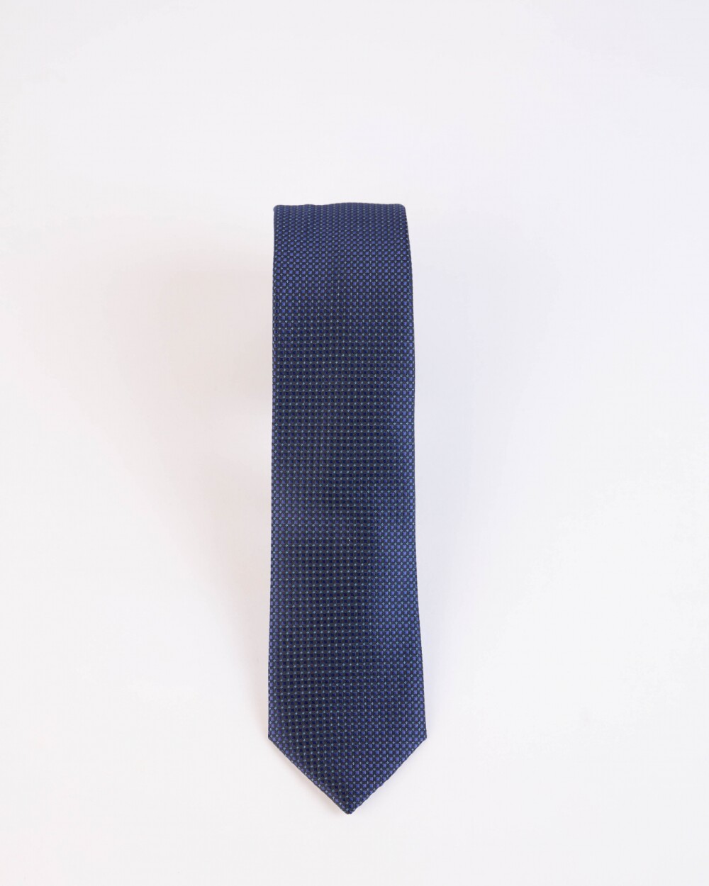 Corbata Microfibra Azul Cuadros
