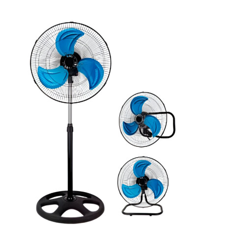 Ventilador 3 en 1 con 3 aspas de Metal 50cm de diámetro 60W Negro