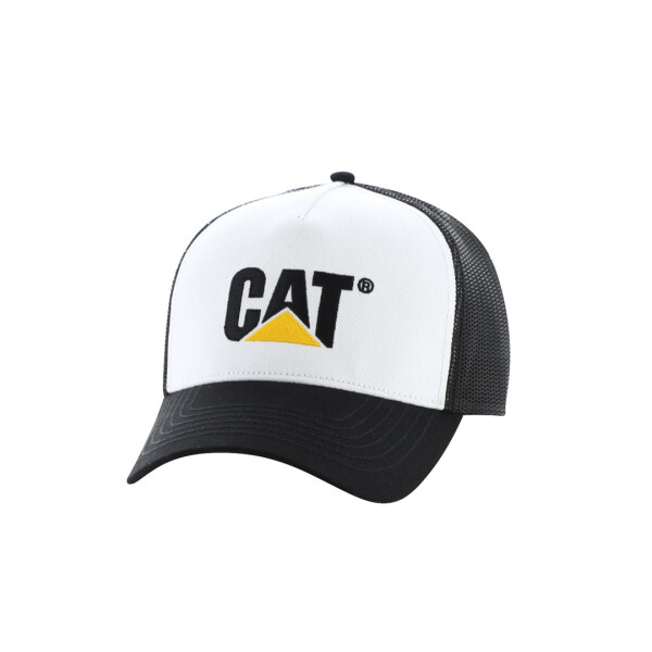 CAT LOGO MESH BACK FOAM HAT - CAT BLANCO/NEGRO
