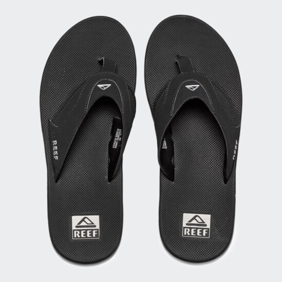 Ojotas Reef Fanning Negro