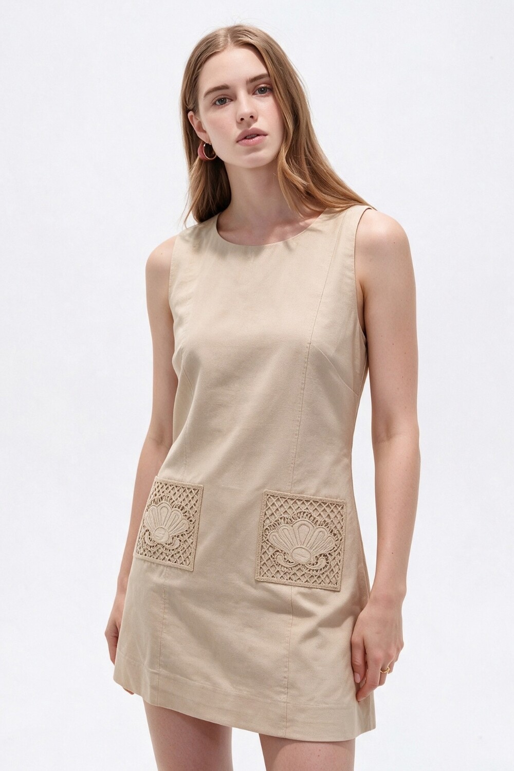 Vestido Noral Beige Claro