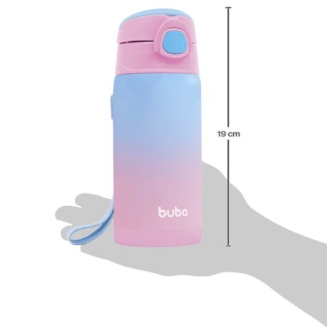 Vaso con sorbito termico rosa degrade