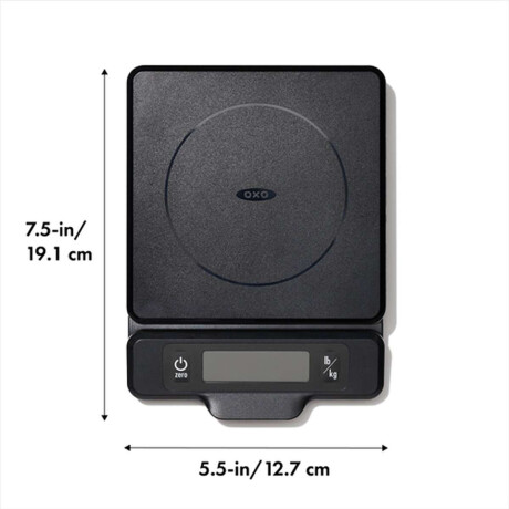 Oxo Gg Balanza De Cocina Con Pantalla Extraíble 5 Lb Negro