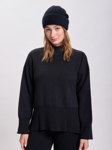 Polera punto Negro