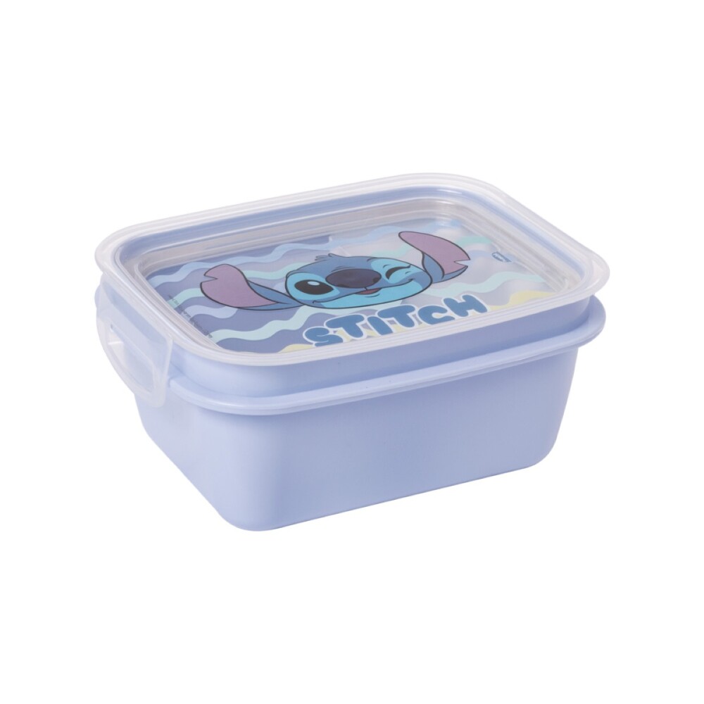 Tupper Infantil Stitch con Divisiones 630 ml BAZAR PLASTICO POTE TRAB DIV 630ML STITCH 17698 -