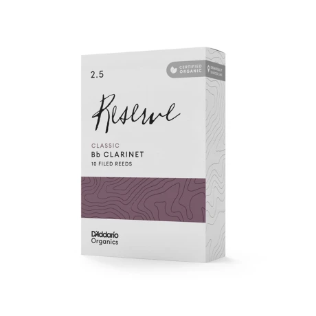 CAÑA CLARINETE DADDARIO ORGANIC RESERVE CLASSIC 2.5 BB CAÑA CLARINETE DADDARIO ORGANIC RESERVE CLASSIC 2.5 BB