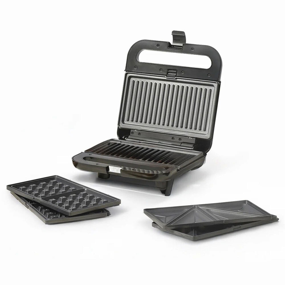 SANDWICHERA UFESA 850W NEGRO ROBSON 3 EN 1