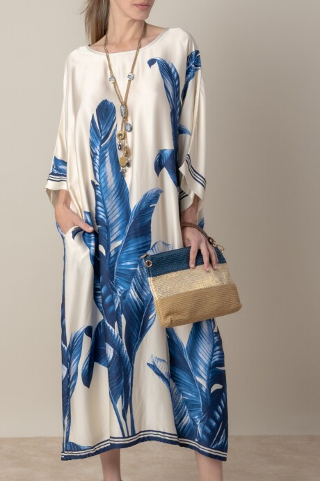 VESTIDO PALMA Azul