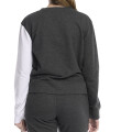Buzo de Mujer Umbro Cutts Negro Melange - Blanco