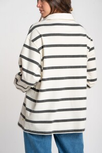 Sweater Cuello Polo Negro