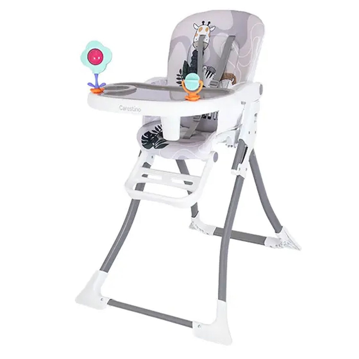 Silla de Bebe para Comer Carestino Río Ajustable - Gris 