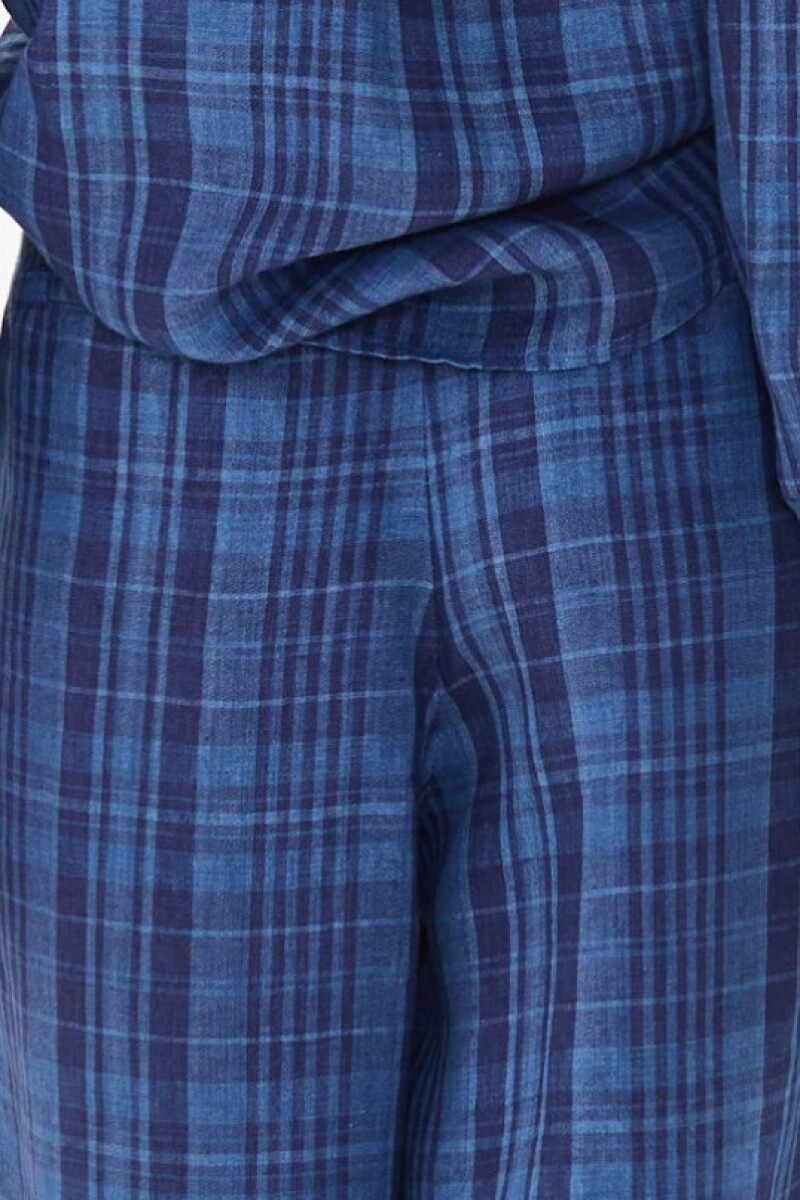 Culotte Linen Pants Azul