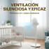 Ventilador 2 En 1 Pie Escritorio Goldtech 3 Velocidades 30W Color Blanco