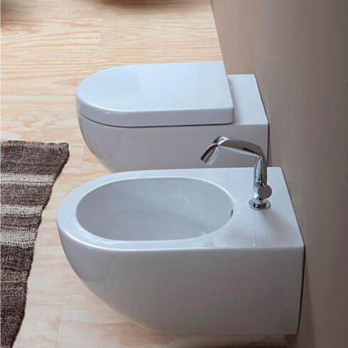 BIDET PARA COLGAR BLANCO MATE FLAMINIA 260x549mm 000