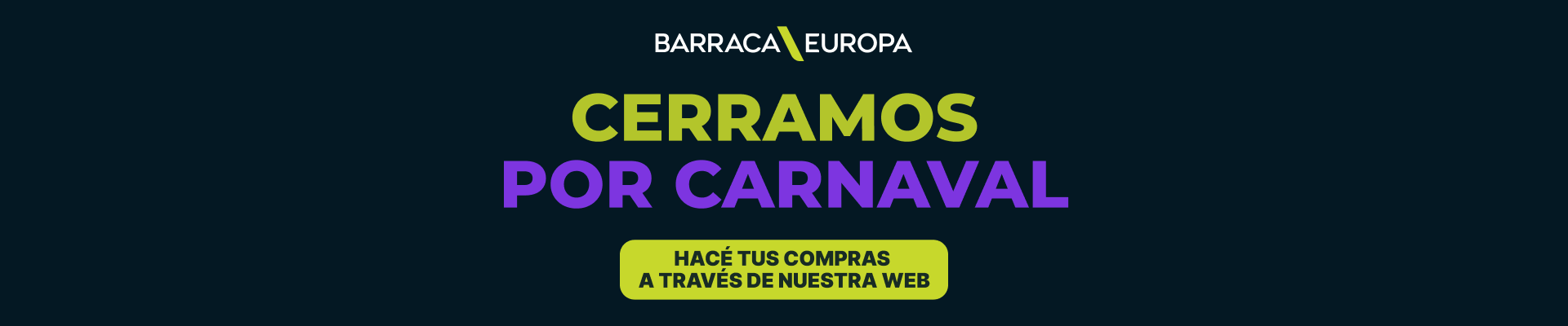 cerrado por carnaval