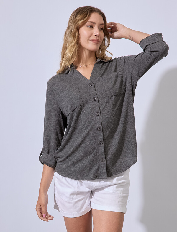 Camisa Tejida GRIS