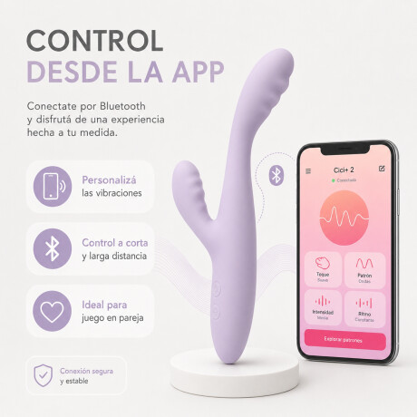 Vibrador Rabbit Ultra Fino Control APP Usb Con Calefacción Vibrador Rabbit Ultra Fino Control APP Usb Con Calefacción