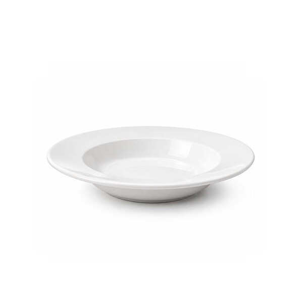 Plato hondo cerámica blanca 23 cms Plato hondo cerámica blanca 23 cms