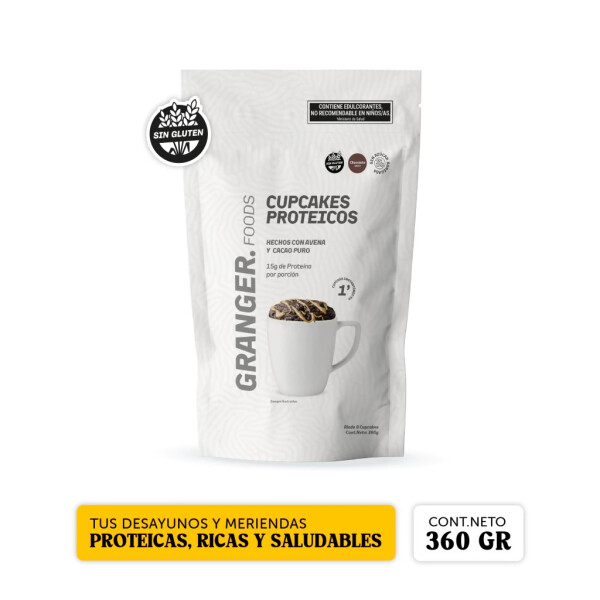 Cupcakes Proteicos Granger | Premezcla Alta en Proteínas | 360 g Cupcakes Proteicos Granger | Premezcla Alta en Proteínas | 360 g