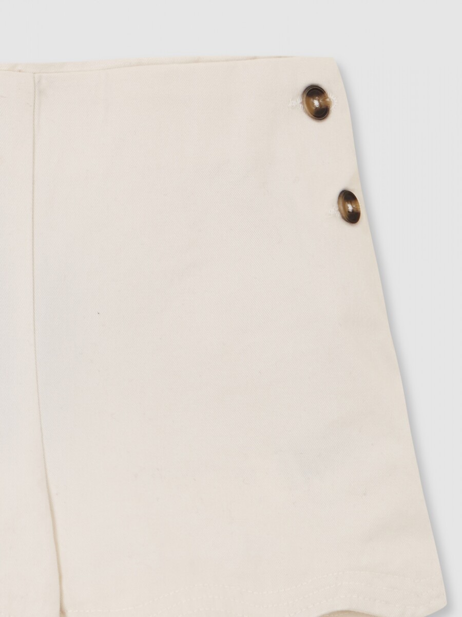Pantalon Corto Festoneado Azul Claro