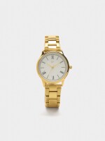 Reloj Dorado Con Pulsera De Acero Inoxidable dorado