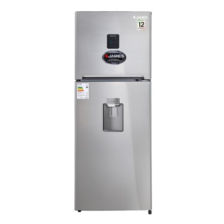 Heladera James frío seco Inverter inox con dispensador de agua 373L Garantía Oficial Simil acero inoxidable