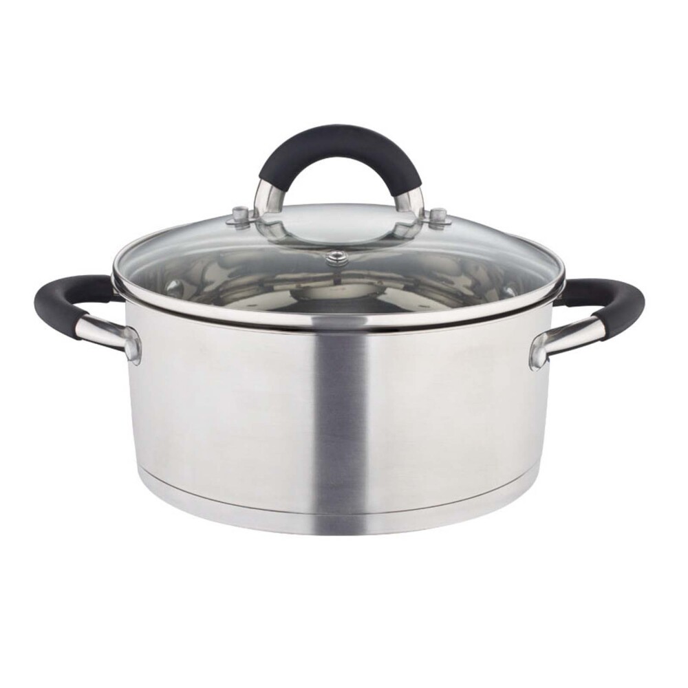 CACEROLA 24CM ACERO-INOXIDABLE GRIS TGD00014