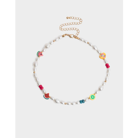 Collares Infantiles Con perlas Dorado