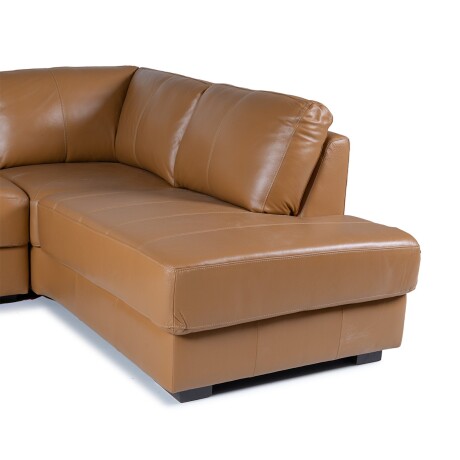 Rinconera Colorado - Cuero Básico - Chaise Derecho Camel - (Preventa)