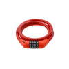 Candado De Combinacion Con Cable (1.2 Mts) - Solex - Color Rojo Candado De Combinacion Con Cable (1.2 Mts) - Solex - Color Rojo