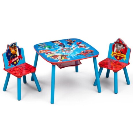 Juego de mesa y sillas para niños Paw Patrol AZUL