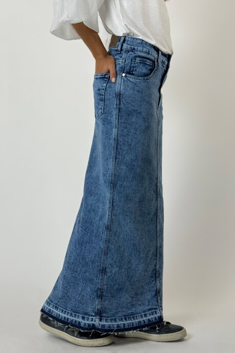 POLLERA JEAN LIA Acid Wash