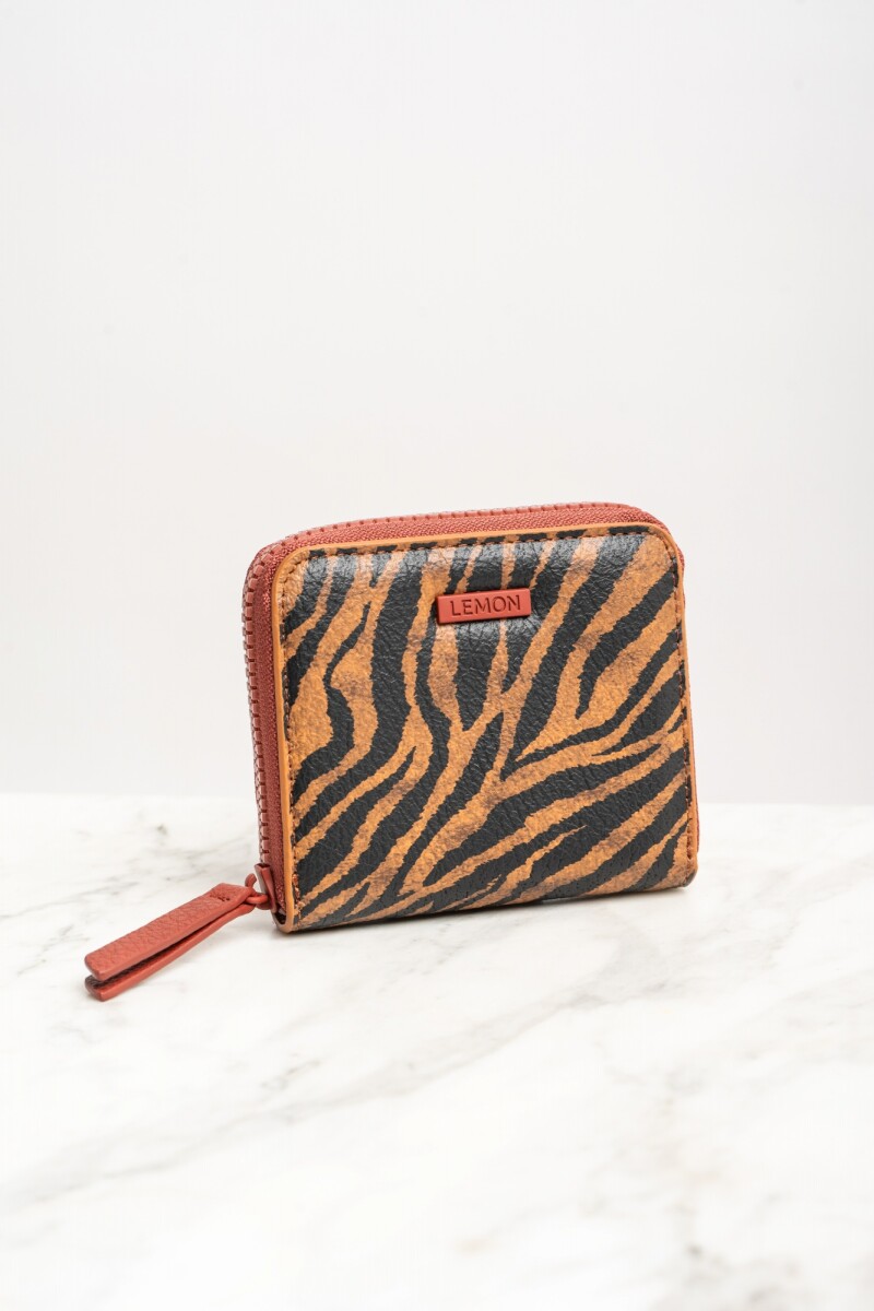 Billetera Animal Print Camel