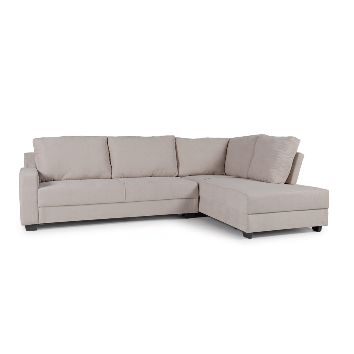 Rinconera Avero - Tela Microfibra - Chaise derecho - Berlin 02 (Beige) 