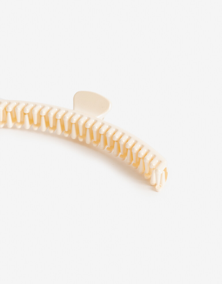 Broche Acrilico Broche Maxi De Acrílico Glossy. - Blanco Nacarado/perlado