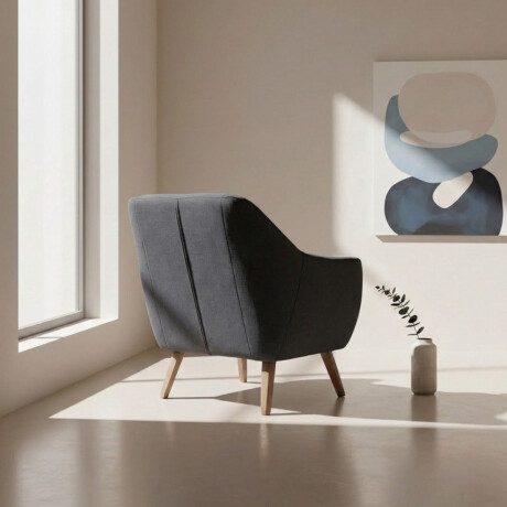 Butaca Paula - Tela Microfibra A420 (Grafito)