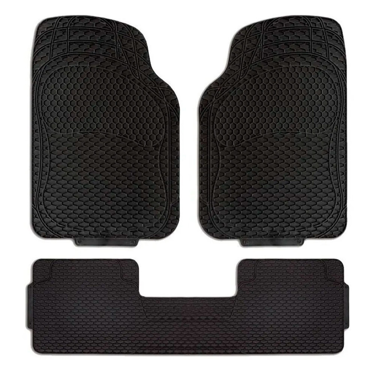 ALFOMBRAS - ALFOMBRA 3 PEIZAS TRAS RECTA NERGRA PVC - 