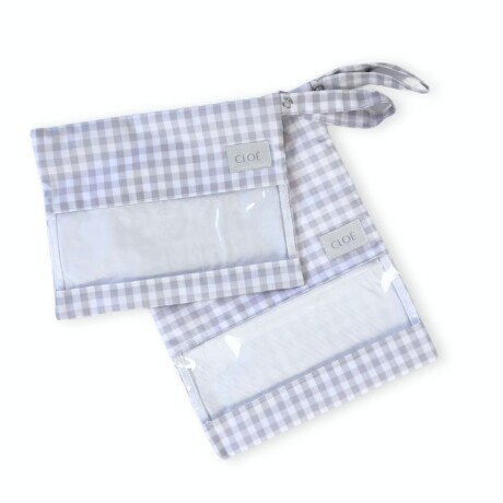 Bolsita Set Impermeable Vichy Gris