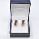 Caravanas En Oro 18K, Brillantes Y Rubies Caravanas En Oro 18K, Brillantes Y Rubies