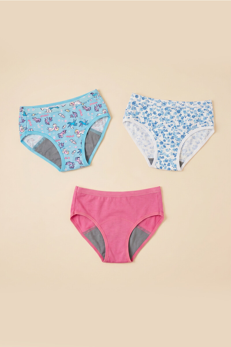 PACK 3 BOMBACHAS ABSORVENTES COLORES SURTIDOS