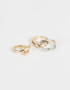 Sets Anillos Chunky Edition Set De Anillos Mixplating Chunky - Combinacion Bicolor